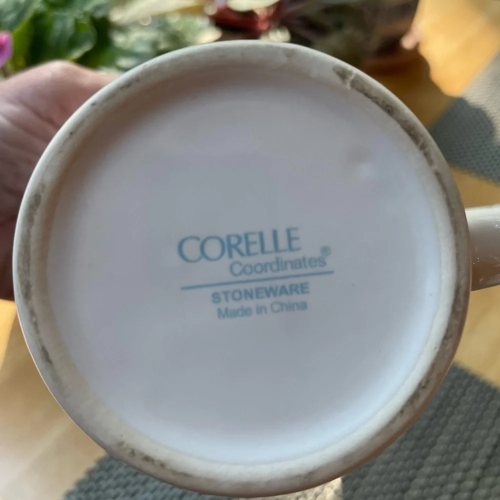 Corelle coordinates vintage stoneware sugar bowl 5” high rare excellent cond
